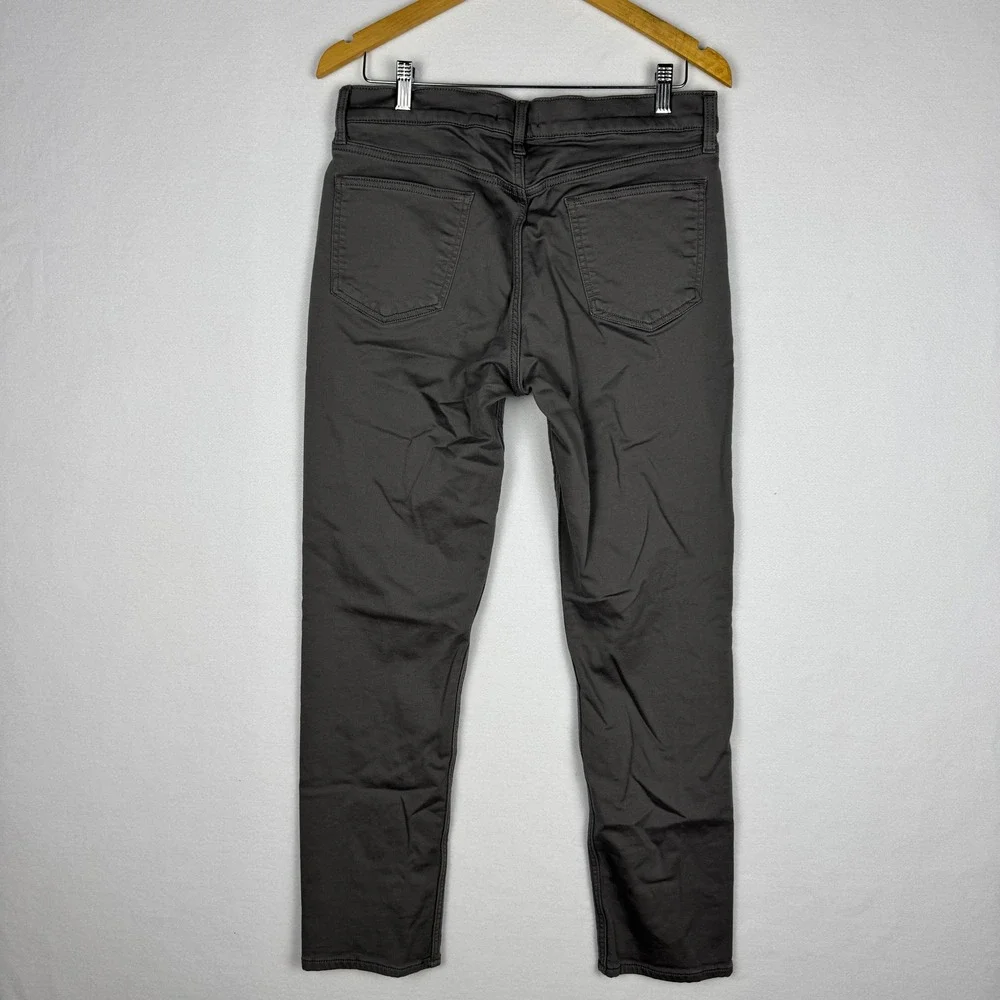 Banana Republic Mens 32x32 Charcoal Gray 5-Pocket Chino Pants Slim Fit 1620338